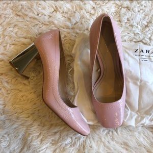 New ZARA Pink Block heels